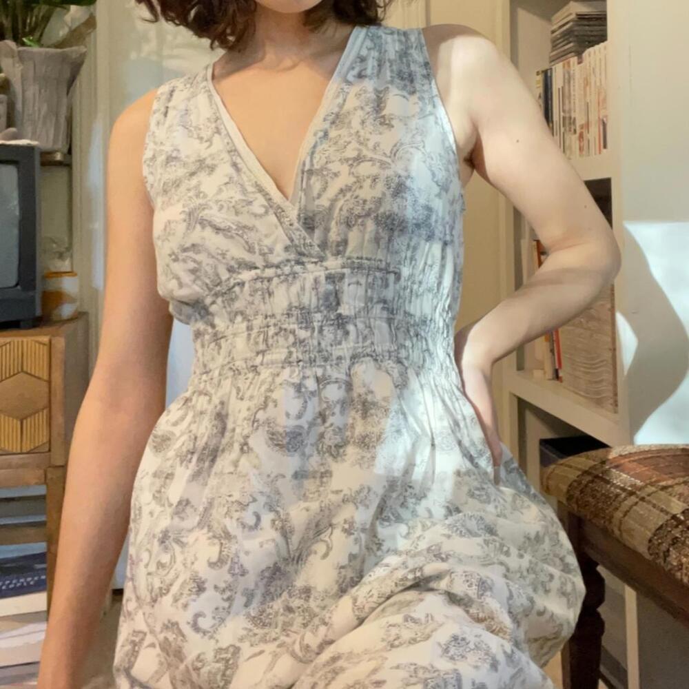 Layered Converse Paisley Midi Dress